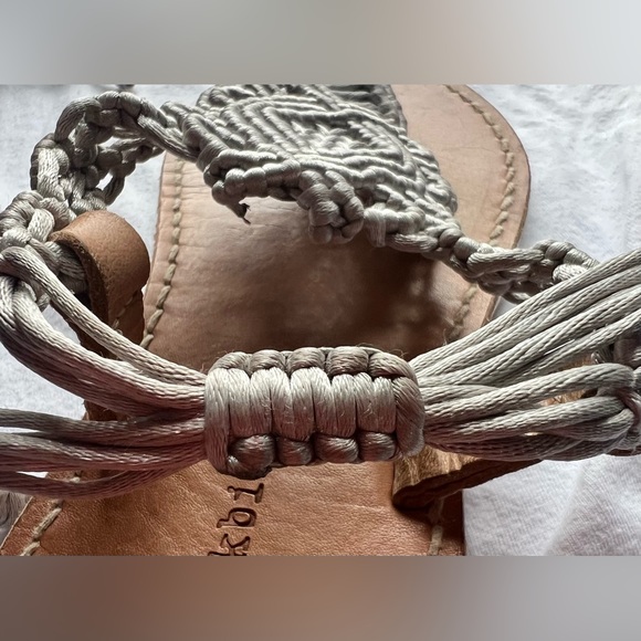 Mr. Blackbird Tulum Macrame Sandals silver - Picture 6 of 7
